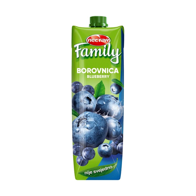 Nectar Family Borovnica 1L